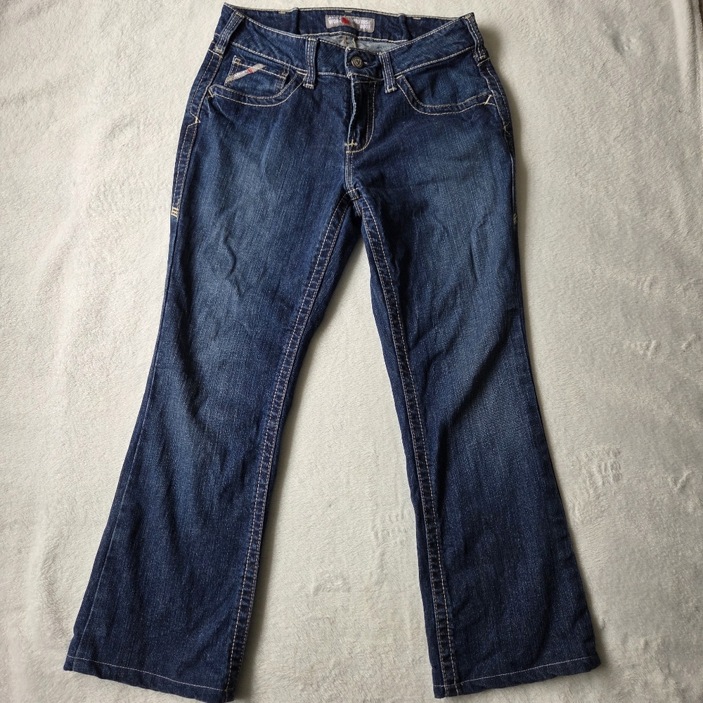 ARIAT FR Mid Rise Boot Cut Women's 30R Jeans Flame Resistant Denim Cat 2 2112